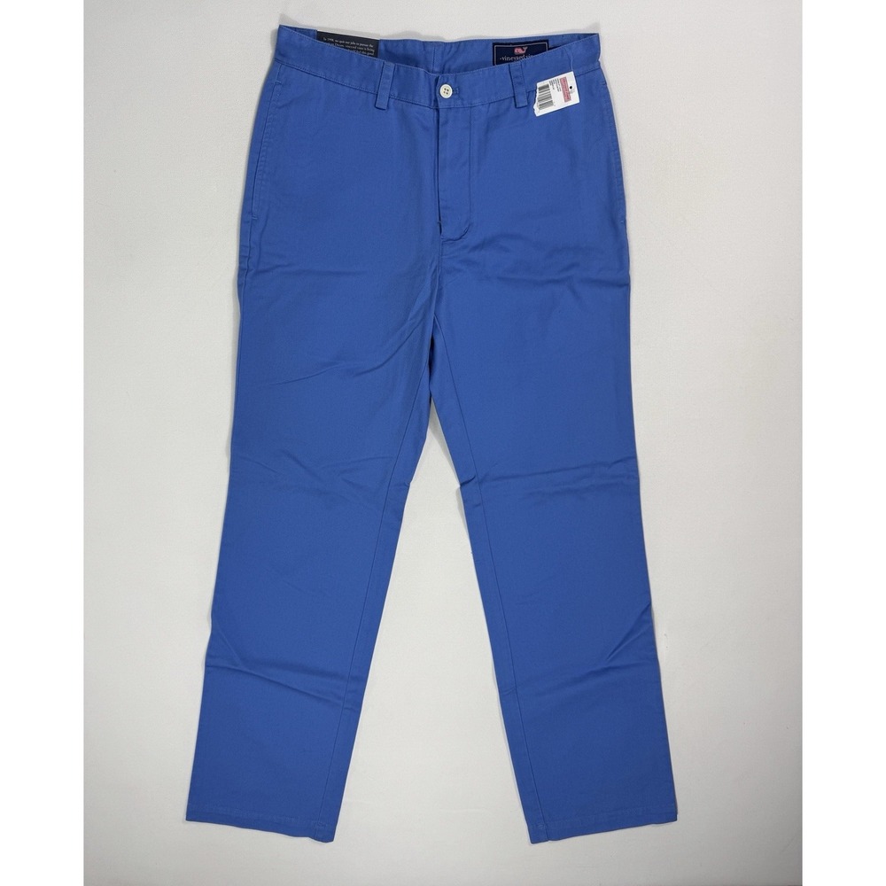 Vineyard Vines Men 30x32 Harbor Cay Cotton Twill Club Pant Blue Chino 1P0065-477